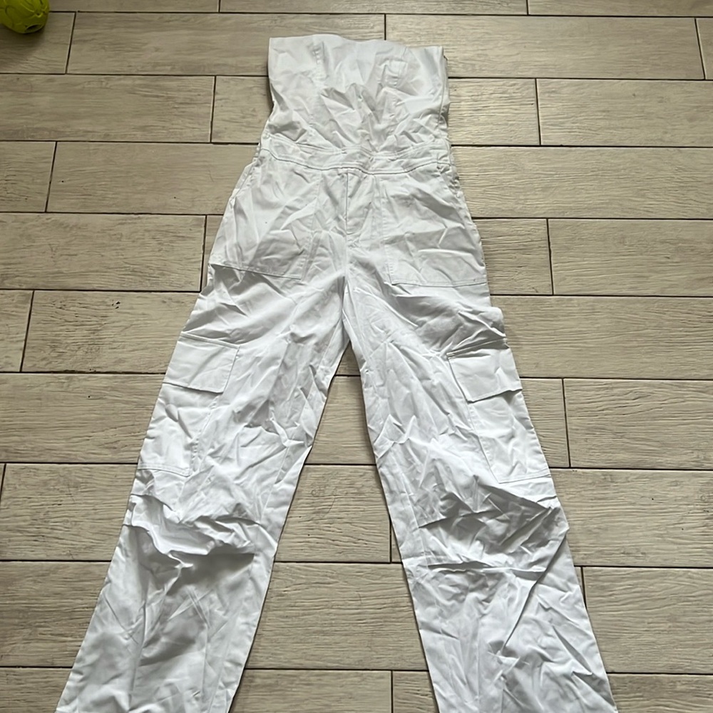 Zara White Jumpsuit
